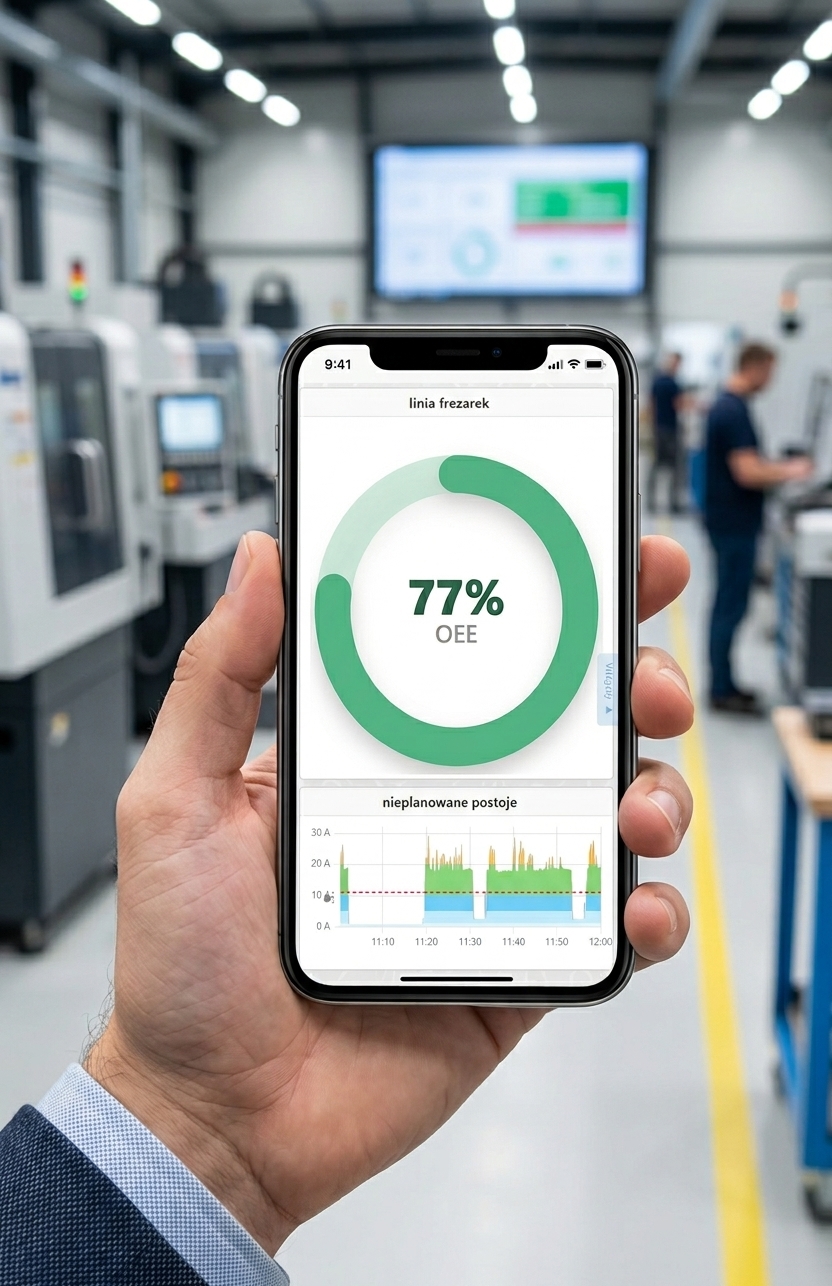 SensorIQ — dashboard na telefonie